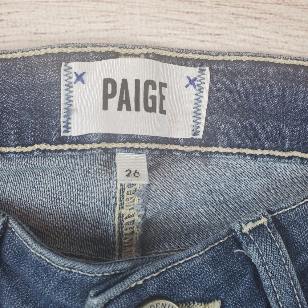 Paige | asymmetrical cuff skinny jeans - Picture 2 of 6